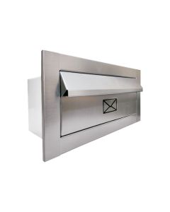 Caixa de Correio Pequena Frente 15x19 em Inox 