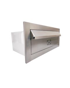 Caixa de Correio Correspondência Grande 15x35 Frente em Inox