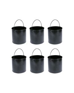 Kit Balde Metalico com 6 Peças Multiuso com Alça 12 Litros